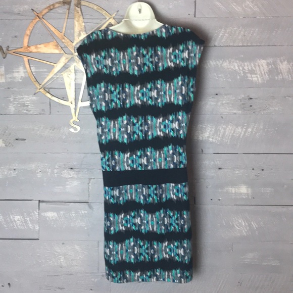 BCBG multicolored cowl neck dress - Picture 2 of 6